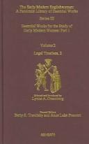 Front cover of Legal treatises by Lynne A. Greenberg
