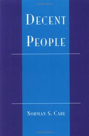 Cover of Decent People by Norman S. Care