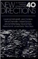 Front cover of New Directions in Prose and Poetry 40 (New Directions in Prose & Poetry) by James Lauthlin