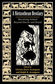 Front cover of A Nietzschean bestiary by Christa Davis Acampora