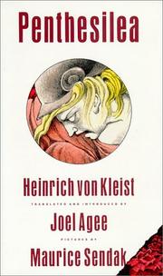 Cover of Penthesilea by Heinrich von Kleist