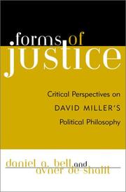 Cover of Forms of justice by Daniel Bell