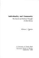 Front cover of Individuality and Community by Alfonso J. Damico