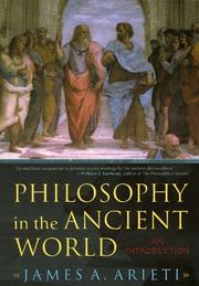 Front cover of Philosophy in the Ancient World by James A. Arieti