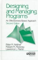 Cover of Designing and managing programs by Peter M. Kettner