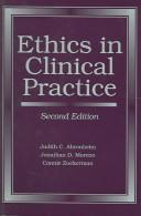 Cover of Ethics in clinical practice by Judith C. Ahronheim