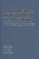 Cover of Performance management in education by Jenny Reeves