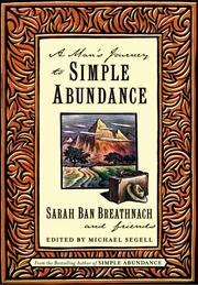 Front cover of A man's journey to simple abundance by Sarah Ban Breathnach