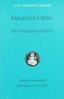 Cover of Rakshasa's ring by Viśākhadatta.