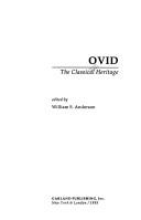 Cover of Ovid by William S. Anderson