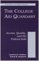 Front cover of The college aid quandary by Lawrence E. Gladieux