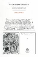 Front cover of Varieties of pacifism by Peter Brock