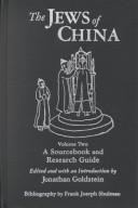 Front cover of The Jews of China by Jonathan Goldstein