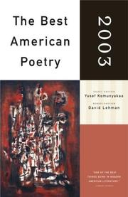Front cover of The Best American Poetry 2003 by Yusef Komunyakaa