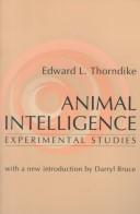 Cover of Animal Intelligence by Edward Thorndike