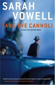 Cover of Take the cannoli by Sarah Vowell