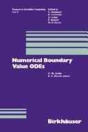 Cover of Numerical boundary value ODEs by R. D. Russell