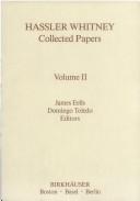 Front cover of Hassler Whitney collected papers by Hassler Whitney