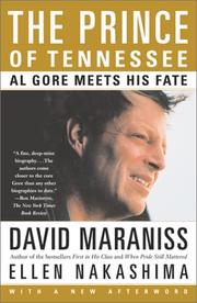 Front cover of The prince of Tennessee by David Maraniss