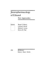 Front cover of Neuropharmacology of ethanol by KOOB