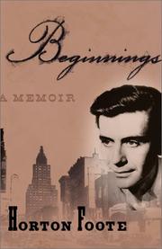 Cover of Beginnings by Horton Foote