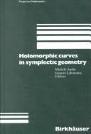 Front cover of Holomorphic Curves in Symplectic Geometry (Progress in Mathematics (Birkhauser Boston)) by Unknown