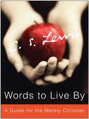 Cover of Words to Live By by C.S. Lewis