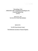 Front cover of Proceedings of the IEEE/IAFE 1997 Computational Intelligence for Financial Engineering (CIFEr) by IEEE/IAFE Conference on Computational Intelligence for Financial Engineering (3rd 1997 New York, N.Y.)