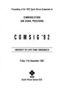 Front cover of COMSIG '92 by South African Symposium on Communications and Signal Processing (1992 University of Cape Town, Rondebosch)
