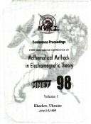 Front cover of Conference proceedings by International Conference on Mathematical Methods in Electromagnetic Theory (7th? 1998 Kharkiv, Ukraine)
