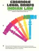 Front cover of Casenote legal briefs by David H. Getches