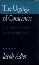 Front cover of The Urgings of Conscience by Jacob Adler