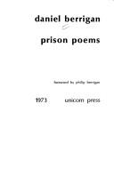 Cover of Prison poems by Daniel Berrigan