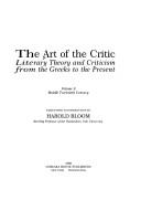 Front cover of Art of the Critic by William Golding