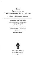 Front cover of The practice of tranquillity and insight by Thrangu Rinpoche