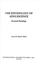 Front cover of The Psychology of Adolescence by Esman