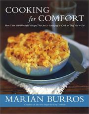 Front cover of Cooking for Comfort by Marian Burros
