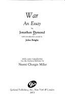 Cover of War by Jonathan Dymond