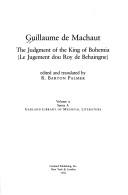 Cover of The judgment of the King of Bohemia = by Guillaume de Machaut
