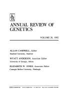 Front cover of Annual review of genetics by Allan Campbell