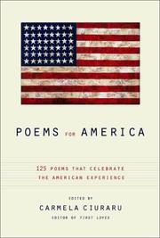 Cover of Poems for America by Carmela Ciuraru