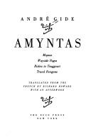 Cover of Amyntas: Mopsus by André Gide