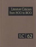 Cover of Literature criticism from 1400 to 1800 by Thomas J. Schoenberg