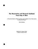 Cover of Dissertation and Research Cookbook by Marilyn K. Simon