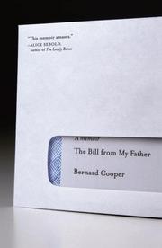 Front cover of The bill from my father by Bernard Cooper