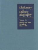 Front cover of Dictionary of Literary Biography by Gale Group