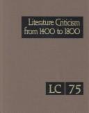 Cover of Literature Criticism from 1400 to 1800 by Lynn M. Zott