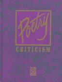 Cover of Poetry Criticism by Gale Group