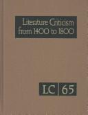 Cover of Literature criticism from 1400 to 1800 by Thomas J. Schoenberg