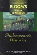 Cover of Shakespeare's histories by Harold Bloom